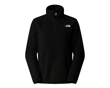 The North Face W Glacier Fleece 1/4 Zip Jacket Kadın Outdoor Çeyrek Fermuarlı Polar Üst NF0A8D2JJK31 Siyah