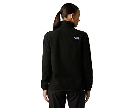The North Face W Glacier Fleece 1/4 Zip Jacket Kadın Outdoor Çeyrek Fermuarlı Polar Üst NF0A8D2JJK31 Siyah