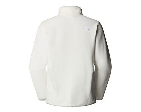 The North Face W Glacier Fleece 1/4 Zip Jacket Kadın Outdoor Çeyrek Fermuarlı Polar Üst NF0A8D2JQLI1 Beyaz