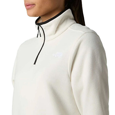 Glacier Fleece 1/4 Zip Kadın Beyaz Outdoor Polar NF0A8D2JQLI1