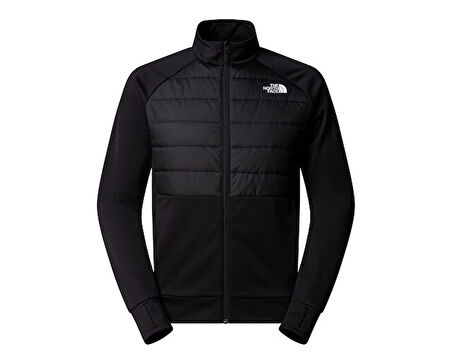 The North Face M Reaxion 2.0 Fleece Hybrid Full Zip Jkt Erkek Outdoor Polar Ceket NF0A8DVXKS71 Siyah
