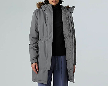 The North Face W Zaneck Parka Kadın Outdoor Parka NF0A8DZN0UZ1 Gri