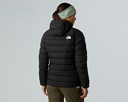 The North Face W Abseil Stretch Down Hoodie Kadın Outdoor Montu (600 Dolgu Kaz Tüyü) NF0A8E39JK31 Siyah