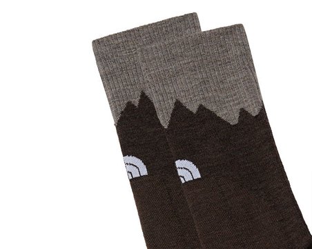 The North Face Mountain Hiking Crew Sock Çorap NF0A8EGQFUC1Kahverengi