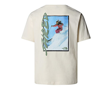 The North Face U Nse Slopes Relaxed S/S Tee-Graphic Unisex Outdoor Tişörtü NF0A8E4EQLI1 Beyaz
