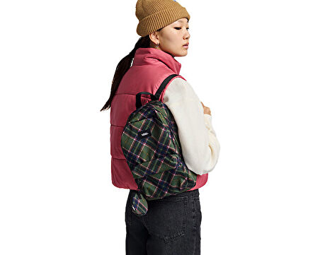 Vans Old Skool Mini Backpack Sırt Çantası-En: 21 cm, Boy: 32 cm, Derinlik: 13 cm VN000Q9AEN61 Yeşil
