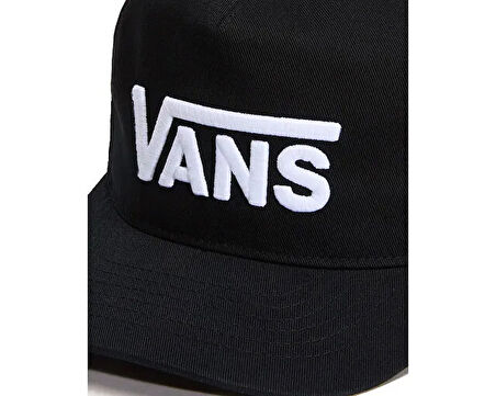 Vans Drop V Logo Snapback Şapka VN000QAHBLK1 Siyah