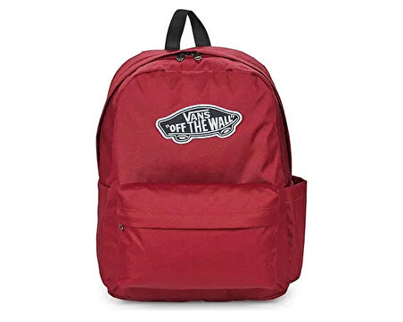 Vans Old Skool Classic Backpack Sırt Çantası-En: 32,4 cm, Boy: 42,5 cm, Derinlik: 12,1 cm VN000H4YBRD1 Kırmızı