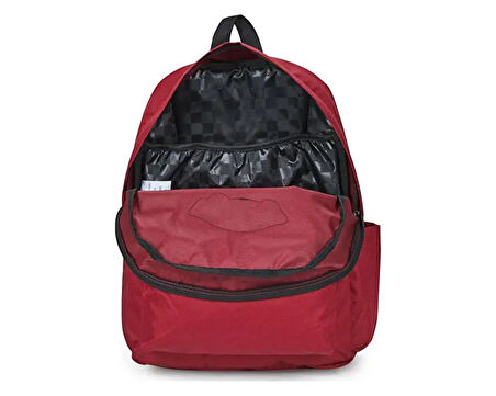 Vans Old Skool Classic Backpack Sırt Çantası-En: 32,4 cm, Boy: 42,5 cm, Derinlik: 12,1 cm VN000H4YBRD1 Kırmızı