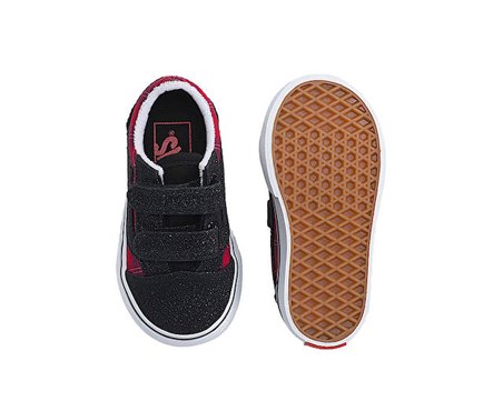 Vans Old Skool V Bebek Günlük Ayakkabı VN000CTGREB1 Kırmızı