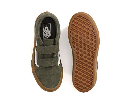 Vans Old Skool V Çocuk Günlük Ayakkabı VN000CYAGRN1 Yeşil