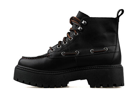 Timberland Stone Street Mid Lace Up Boot Kadın Günlük Bot TB0A27YZW021 Siyah