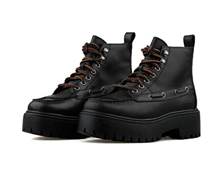 Timberland Stone Street Mid Lace Up Boot Kadın Günlük Bot TB0A27YZW021 Siyah