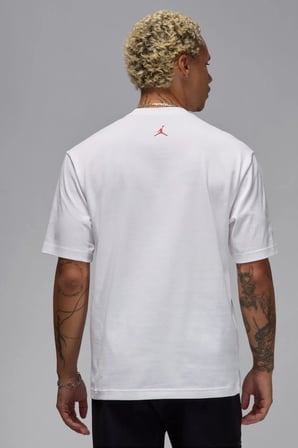 Nike Jordan Mens Tee Grafik Baskılı Erkek Tişört Beyaz