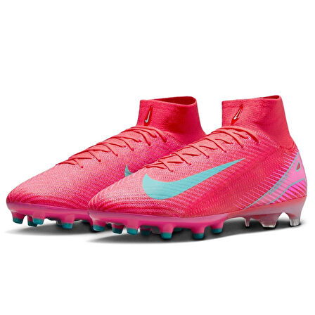 Nike Zoom Superfly 10 Elite AG-PRO Çoraplı Erkek Profesyonel Krampon Pembe