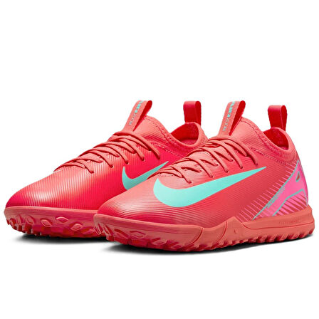 Nike Mercurial Air Zoom Vapor 16 Academy TF Çoraplı Çocuk Halı Saha Ayakkabısı Kırmızı