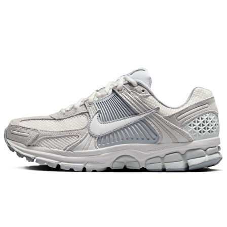 Nike Bowerman Zoom Vomero 5 Unisex Sneaker Hakiki Deri Reflektörlü Kadın Günlük Spor Ayakkabı Gri