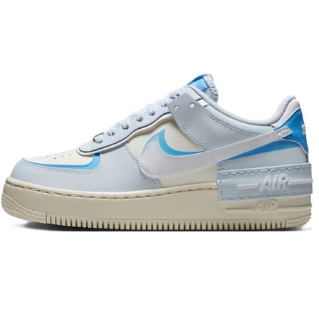 Nike Air Force 1 Shadow Sneaker Unisex Reflektörlü Hakiki Deri Günlük Spor Ayakkabı Mavi