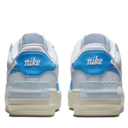 Nike Air Force 1 Shadow Sneaker Unisex Reflektörlü Hakiki Deri Günlük Spor Ayakkabı Mavi