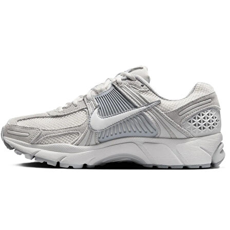 Nike Bowerman Zoom Vomero 5 Leather Womens Sneaker Hakiki Deri Reflektörlü Kadın Günlük Spor Ayakkabı Gri