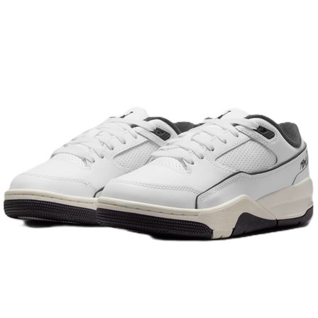 Nike Jordan Flıght Court GS Leather Sneaker Hakiki Deri Günlük Spor Ayakkabı Beyaz