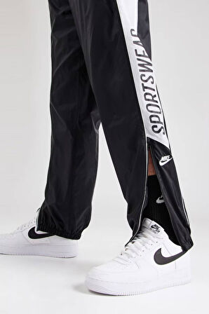 Nike Club Mens Woven Joggers Dokuma Erkek Eşofman Altı Regular Boy Siyah Beyaz