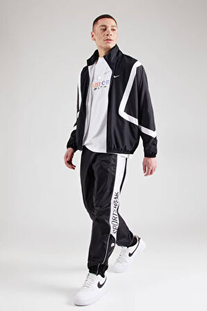 Nike Club Mens Woven Joggers Dokuma Erkek Eşofman Altı Regular Boy Siyah Beyaz
