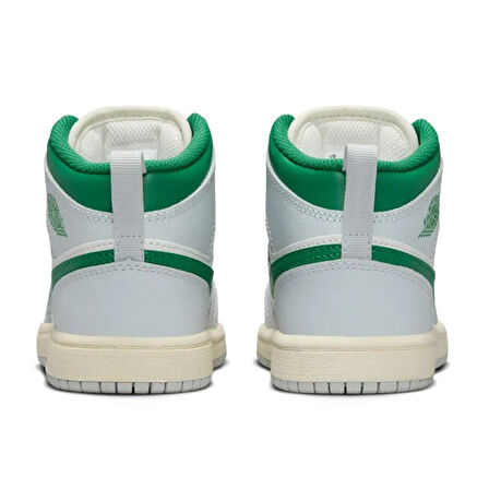 Nike Air Jordan 1 Mid PS Leather Unisex Sneaker Hakiki Deri Günlük Spor Ayakkabı Beyaz Yeşil