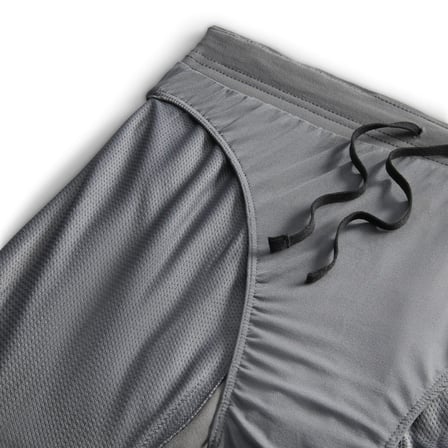 Nike Challenger Grid Mens Running Shorts Slip Astarlı Erkek Koşu Antreman Şortu Gri