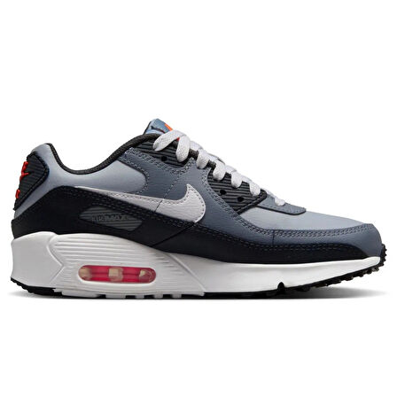 Nike Air Max 90 Unisex Leather Sneaker Hakiki Deri Günlük Spor Ayakkabı Antrasit