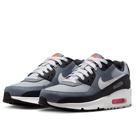 Nike Air Max 90 Unisex Leather Sneaker Hakiki Deri Günlük Spor Ayakkabı Antrasit
