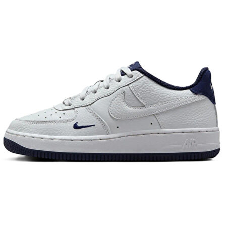 Nike Air Force 1 AF1 Leather Kids Sneaker Hakiki Deri Günlük Çocuk Spor Ayakkabı Gri