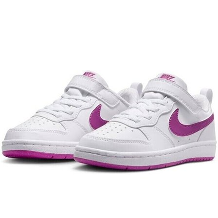 Nike Court Borough Low PS Recraft Beyaz-Mor Günlük Spor Ayakkabı