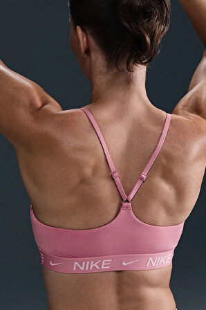 Nike Indy Light-Support Padded Adjustable Sports Bra Kadın Spor Bra Pembe