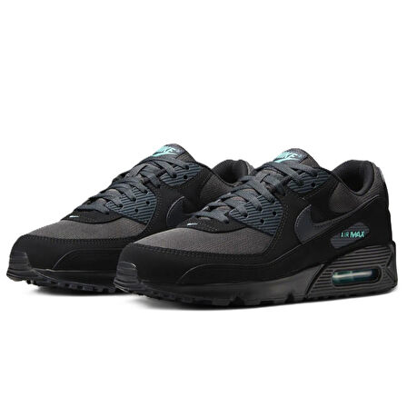 Nike Air Max 90 Leather Mens Sneaker Hakiki Deri Erkek Günlük Spor Ayakkabı Siyah