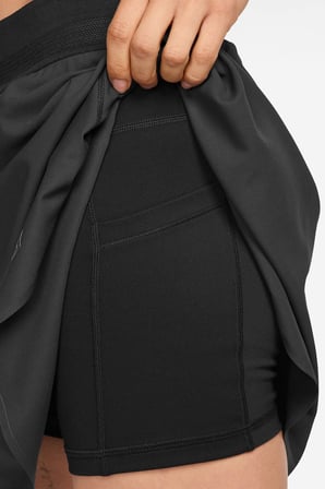 Nike Cout Dri-Fit Advantage Tenis Skirt İç Cepli Pileli Kadın Tenis Eteği Siyah
