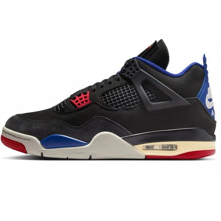 Nike Air Jordan 4'Rare Air' Retro Leather Mens Sneaker Hakiki Deri Erkek Günlük Spor Ayakkabı Siyah
