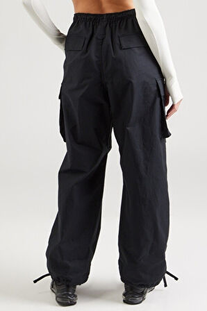 Nike Oversized Cargo Dans Pant Kadın Oversize Kargo Cepli Dokuma Canvas Eşofman Altı Siyah