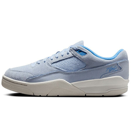 Nike Air Jordan Fligt Court Leather Womens Sneaker Hakiki Deri Kadın Günlük Spor Ayakkabı Mavi