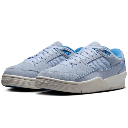 Nike Air Jordan Fligt Court Leather Womens Sneaker Hakiki Deri Kadın Günlük Spor Ayakkabı Mavi