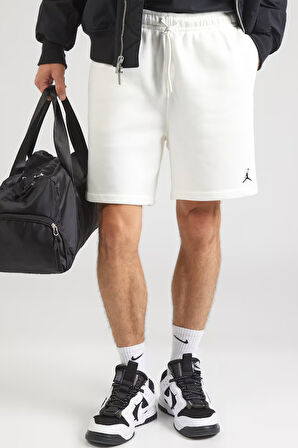 Nike Jordan Brooklyn Fleece Men's Shorts Erkek Pamuklu Şort Beyaz