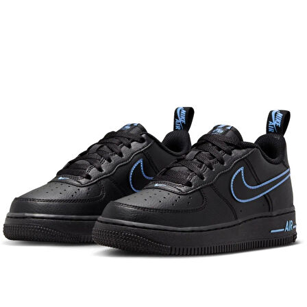 Nike Air Force 1LV8 AF1 Unisex Sneaker Unisex Günlük Spor Ayakkabı Siyah