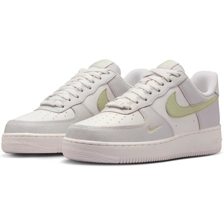 Nike Air Force 1 '07 Leather Unisex Sneaker Hakiki Deri Günlük Spor Ayakkabı Beyaz Gri