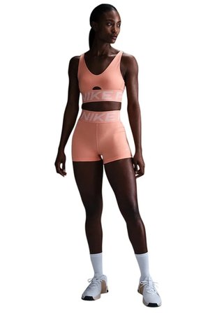 Nike Pro Dri Fit Sculpt High Rise 3" Legging Shorts Kadın Yüksek Bel Tayt Şort Turuncu