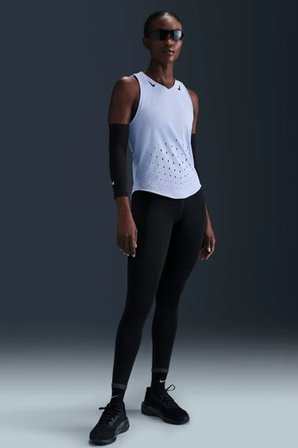 Nike Dri Fit AeroSwift Running ADV Singlet Tank Top Lazer Kesim Koşu Atleti Lila