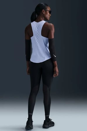 Nike Dri Fit AeroSwift Running ADV Singlet Tank Top Lazer Kesim Koşu Atleti Lila