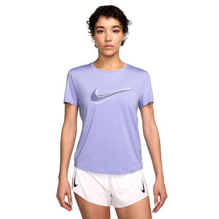 Nike W NK ONE SWSH HBR DF SS TOP Lila Kadın T-Shirt HJ2204-533
