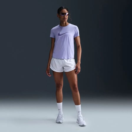 Nike W NK ONE SWSH HBR DF SS TOP Lila Kadın T-Shirt HJ2204-533