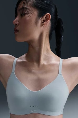 Nike Alate Minimalist Women's Light-Support Padded Convertible Sports Bra Kadın Lazer Kesim Bra Mavi