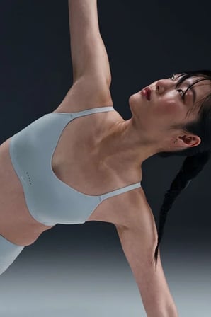 Nike Alate Minimalist Women's Light-Support Padded Convertible Sports Bra Kadın Lazer Kesim Bra Mavi